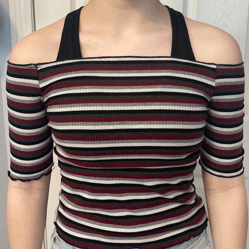 Off the shoulder crop top